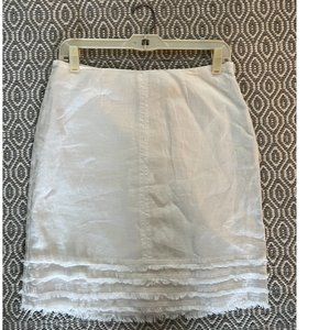 NWT Tommy Bahama white linen skirt